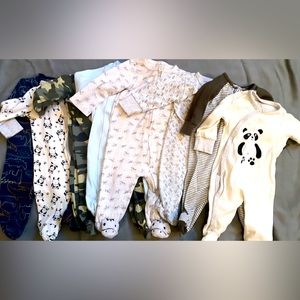 COPY - 3-6 month old one piece sleepers (8 pieces in total)